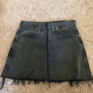 custom vintage wrangler skirt